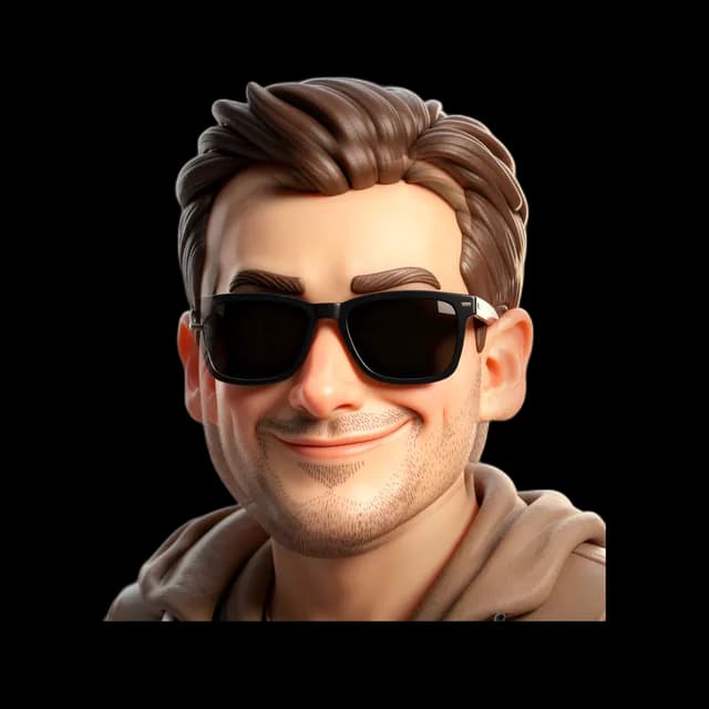 The same character in sunglasses